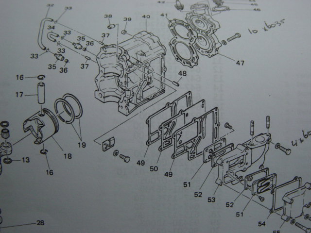 Yamaha outboard motor Parts list book 6A, 8A