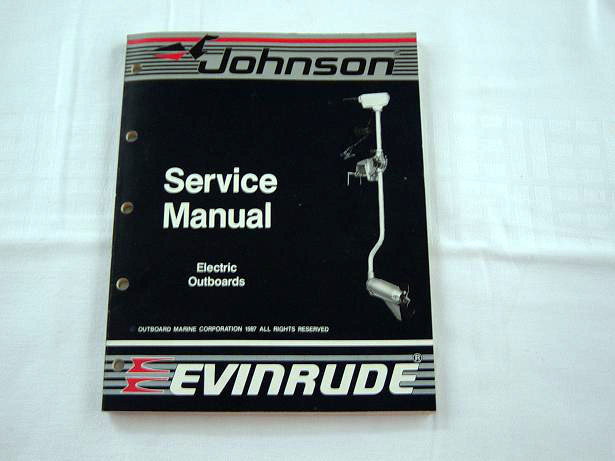 Service Manual Johnson/Evinrude electric outboard 1987