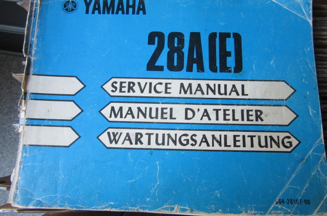 Gebruikt werkplaats handboek Yamaha 28A 2 takt